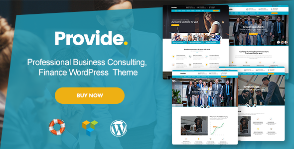 Provide v1.0 - Professional Business Consulting, Finance WordPress Theme