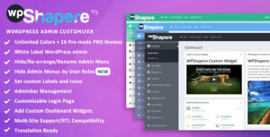 Wordpress Admin Theme - WPShapere Nulled