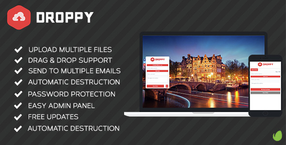 Droppy v1.4.0 - Online file sharing