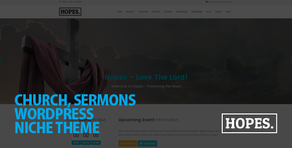 Hopes v4.0.0 - Church & Multi-Purpose WordPress Theme