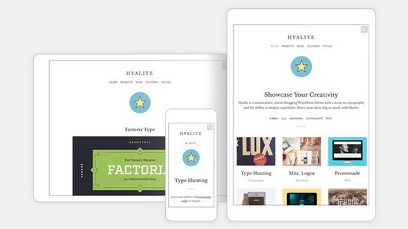 Hyalite v1.8.1 - WordPress Portfolio Theme