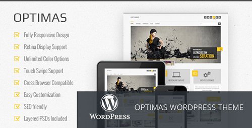 Optimas v1.0.3 - Responsive WordPress Theme