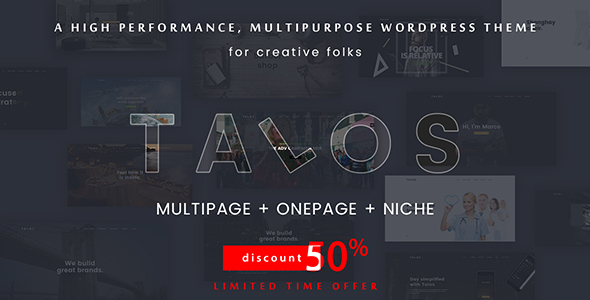 Talos v1.0 - Creative Multipurpose WordPress Theme