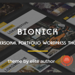 Bionick v3.0 - Personal Portfolio WordPress Theme