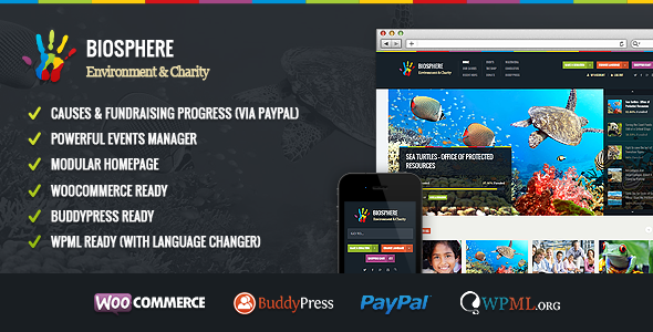 Biosphere v1.1.3 - Environmental & Charity WP Theme