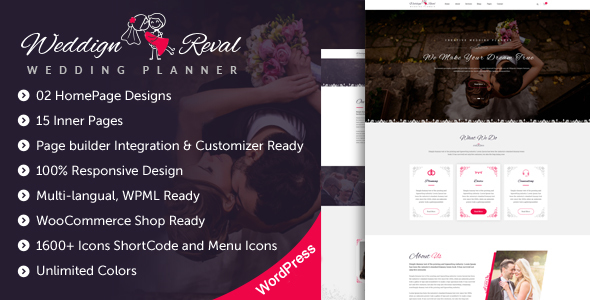 Wedding Reval v1.2 - Wedding Planner & Agency Theme