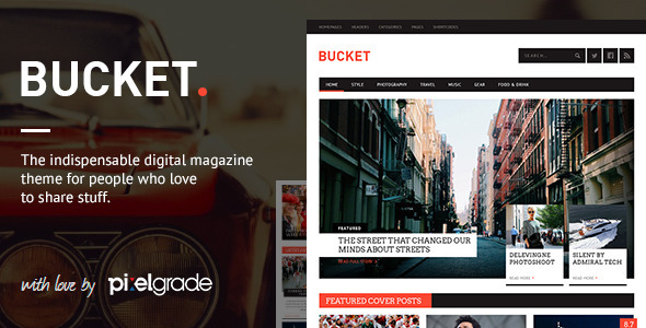 BUCKET v1.6.9 - A Digital Magazine Style WordPress Theme