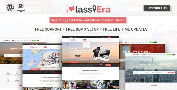 Classiera v1.19 - Classified Ads WordPress Theme