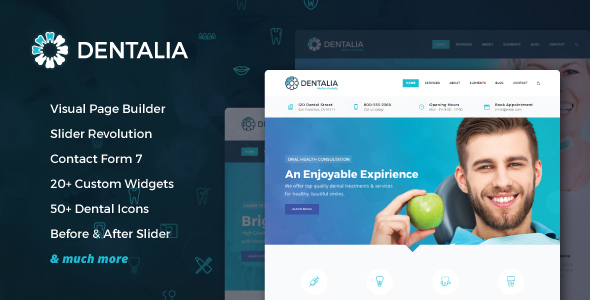 Dentalia v1.7.1 - Dentist & Medical WordPress Theme