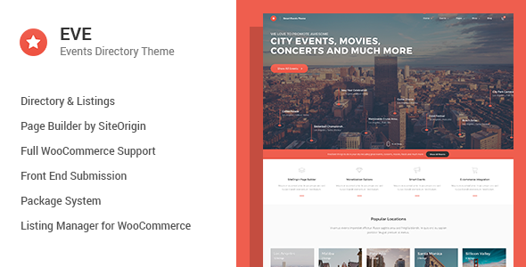 EVE v1.0.19 - Events Directory WordPress Theme