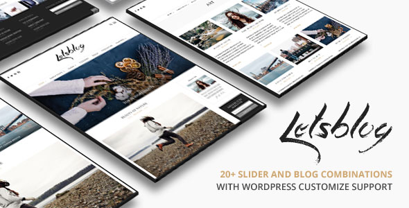 Lets Blog v1.6.1 - Responsive Blog WordPress Theme