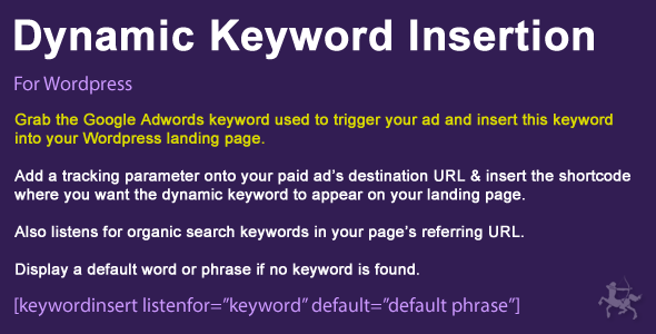 WordPress Dynamic Keyword Insertion v5.1