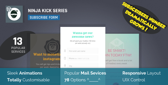 Ninja Kick v1.5.4 - Subscription WordPress Plugin