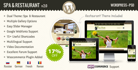 SPA Treats v3.9 - Spa & Health Resort WooCommerce Theme