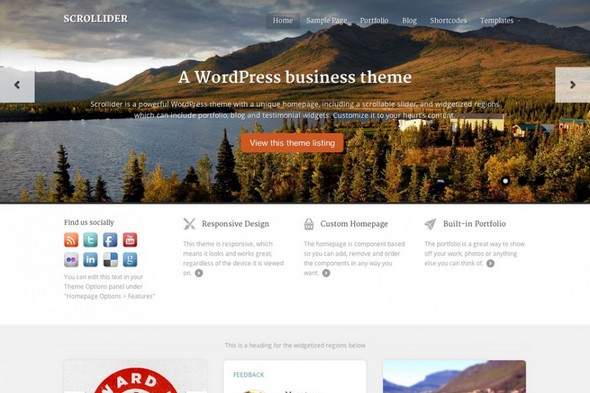 Scrollider v1.4.12 - A WordPress Business Theme