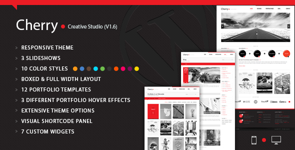 Cherry v1.7 - Portfolio WordPress Theme