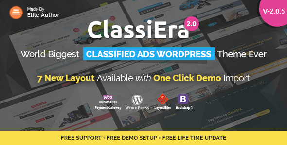 Classiera v2.0.4 - Classified Ads WordPress Theme