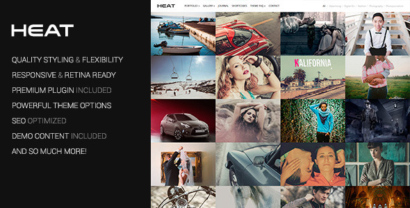 Heat v1.3.2 - Portfolio WordPress Theme