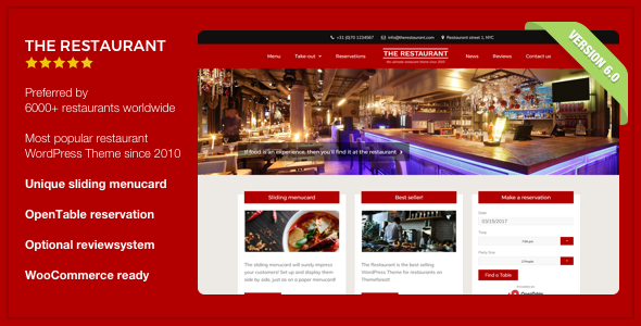 The Restaurant v6.0.2 | WordPress Theme