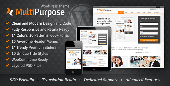 MultiPurpose v1.5.25 - Responsive WordPress Theme