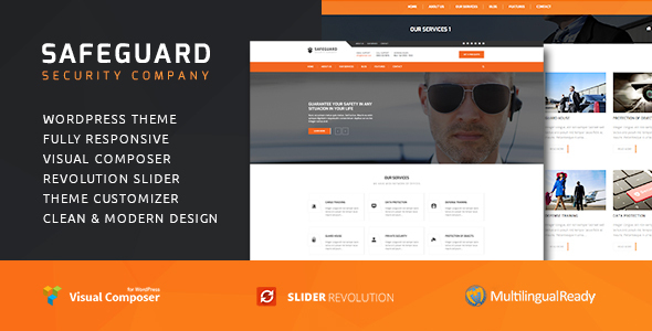 Safeguard v1.4.2 - Security Services WordPress theme