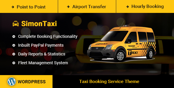 SimonTaxi v1.0 - Taxi Booking WordPress Theme