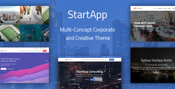 StartApp v1.1.0 - Multi-Concept Corporate And Creative Theme