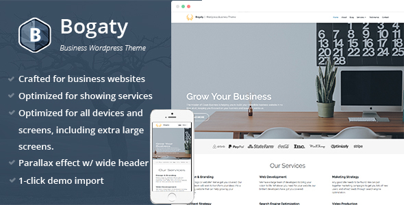 Bogaty v1.1.2 - Clean & Modern WordPress Business Theme