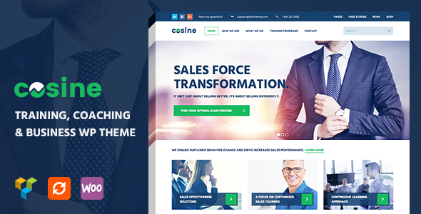 Cosine v1.0.2 - Training, Coaching & Business Theme