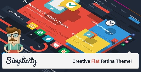 Simplicity Nulled Creative Flat Retina Theme Free Download