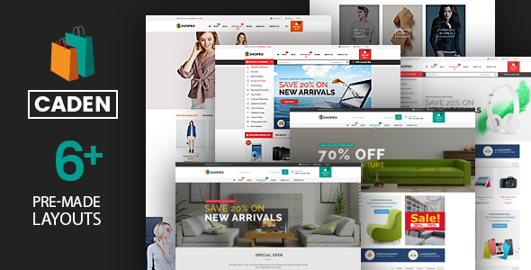 Caden - Mega Store Responsive WordPress Theme Nulled