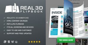 Real3D FlipBook WordPress Plugin Nulled