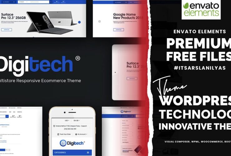 Digitech - Technology Theme for WooCommerce WordPress Nulled