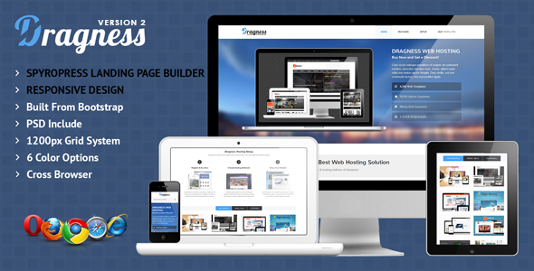 Dragness v3.2 - WordPress Landing Page Theme