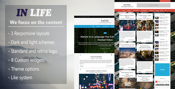 InLife v1.4.1 - Simple & Flexible Blog/Magazine