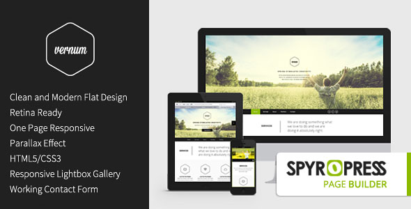 Vernum v3.0 - Responsive OnePage Parallax Theme