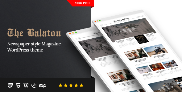 Balaton v1.0.9 - Newspaper style Magazine WordPress