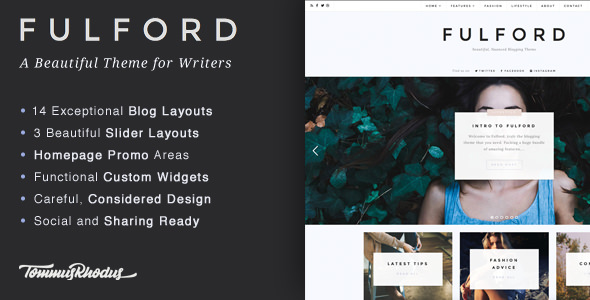 Fulford v1.0.8 - Responsive WordPress Blogging Theme