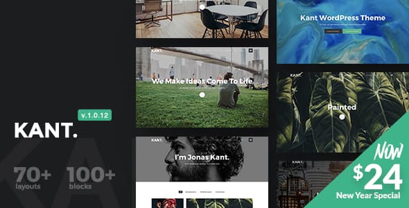 Kant v1.0.12 - A Multipurpose WordPress Theme for Startups