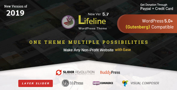 Lifeline v5.7.1 - NGO Charity Fund Raising WordPress Theme