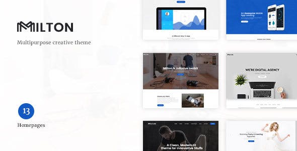 Milton v1.1.4 - Multipurpose Creative WordPress Theme