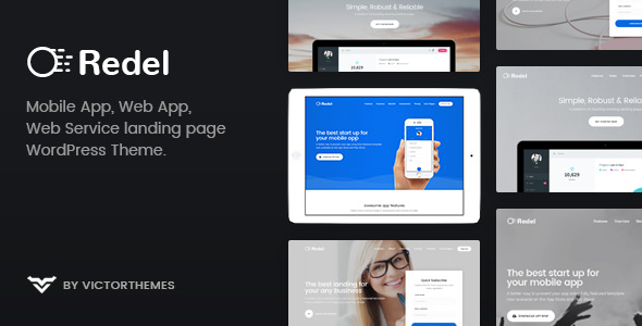 Redel v1.6 - Responsive App Landing WordPress Theme