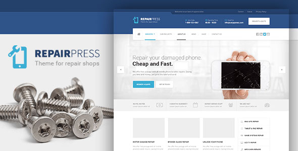 RepairPress v1.5.3 - GSM, Phone Repair Shop WP