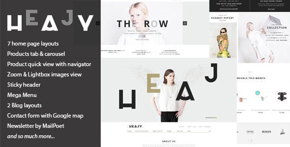 Heajy v1.3.2 - Handmade Fashion WordPress Theme