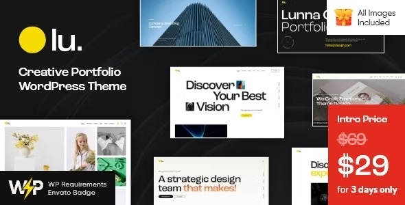 Lunna – Creative Portfolio WordPress Theme