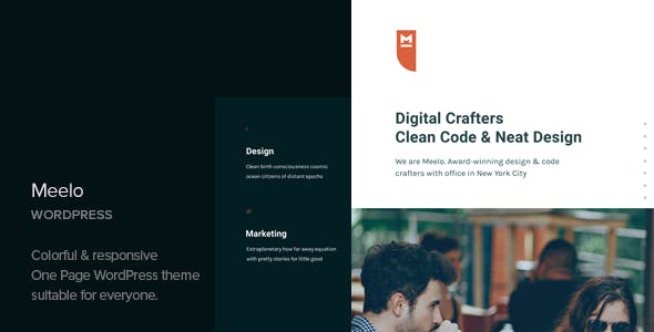 Meelo v1.2 - Corporate One Page WordPress Theme