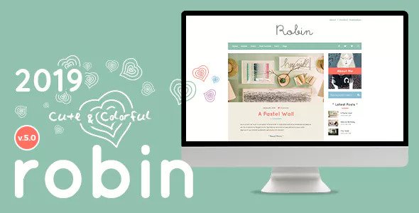 Robin v5.3 - Cute & Colorful Blog Theme