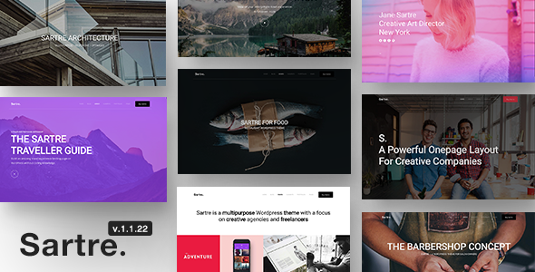 Sartre - Responsive Multipurpose Theme for Creatives