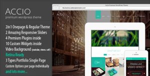 Accio v1.3.0 - One Page Parallax Responsive Theme