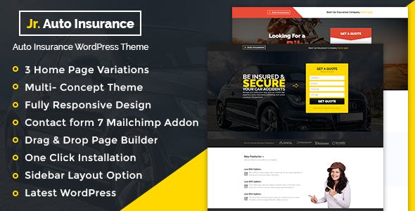 Auto Insurance v1.0.1 - WordPress Theme